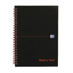 Black N Red Notebooks And Journals Black N' Red Ruled Perforated Wirebound Hardback Notebook A5 846350112