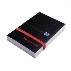 Black N Red Black N' Red Plain Elasticated Casebound Notebook 192 Pages A7 100080540