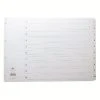 Concord Index 1-10 A3 White Board With Clear Mylar Tabs 04601/CS46 Filing & Folders 1 Concord Index 1-10 A3 White Board With Clear Mylar Tabs 04601/CS46 Filing & Folders