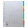 Concord Index 1-12 A4 Extra Wide Multicoloured Mylar Tabs 09801/CS98