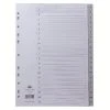 Filing & Folders Concord Index A-Z 20-Part A4 Polypropylene Grey 62905