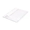 Filing & Folders Concord Index A-Z 20-Part A4 Polypropylene White 64601