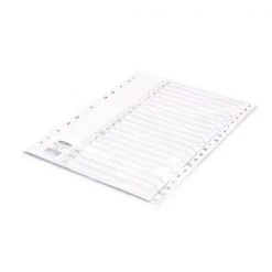 Filing & Folders Concord Index A-Z 20-Part A4 Polypropylene White 64601