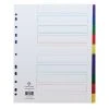 Concord Divider 10-Part A4 Extra Wide Polypropylene Multicolour 66199 Filing & Folders