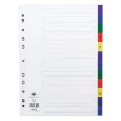 Filing & Folders Concord Index 1-12 A4 Polypropylene Multicoloured 66499
