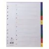 Concord Index 1-10 A4 Extra Wide Polypropylene Multicoloured 67199