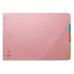 Concord Divider 5-Part A3 Landscape Pastel Colours 70399/J3