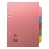 Concord Divider 5-Part A5 160gsm Pastel Colours 70599/J5 Filing & Folders