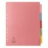 Filing & Folders Concord Divider 5-Part A4 Extra Wide Pastel Colours 71399/J13