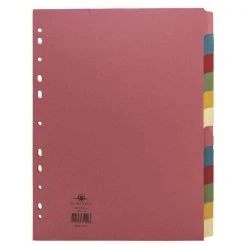 Filing & Folders Concord Divider 12-Part A4 160gsm Multicoloured 71499/J14