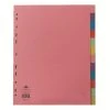 Concord Divider 12-Part A4 Extra Wide Pastel Colours 71799/J17 Filing & Folders