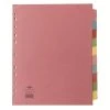 Concord Divider 10-Part A4 Extra Wide Pastel Colours 72699 Filing & Folders