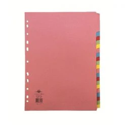 Filing & Folders Concord Divider 20-Part A4 160gsm Multicoloured 74499/J44