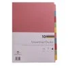 Concord Unpunched Divider 10-Part A4 Multicoloured 76099