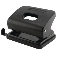 Q-Connect Medium Duty Hole Punch Black 87 Desk Essentials