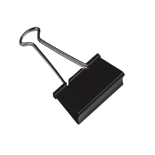 Desk Essentials Q-Connect Foldback Clip 19mm Black KF01282 3 Desk Essentials Q-Connect Foldback Clip 19mm Black KF01282