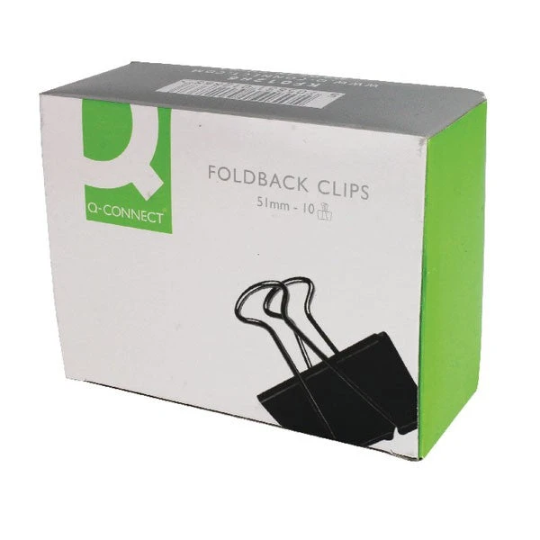 Q-Connect Foldback Clip 51mm Black KF01286 3 Q-Connect Foldback Clip 51mm Black KF01286