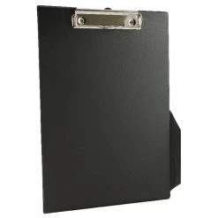 Q-Connect PVC Single Clipboard Foolscap Black KF01296