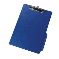 Q-Connect PVC Single Clipboard Foolscap Blue KF01297