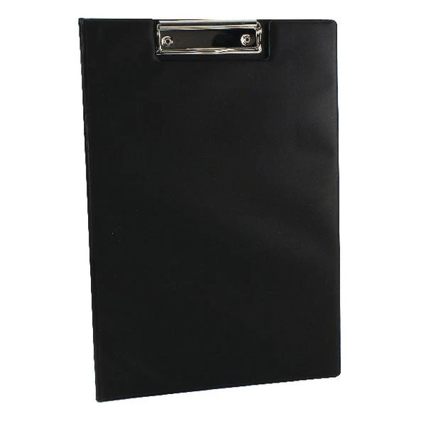 Filing & Folders Q-Connect PVC Foldover Clipboard Foolscap Black KF01300 3 Filing & Folders Q-Connect PVC Foldover Clipboard Foolscap Black KF01300