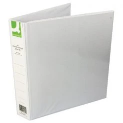 Q-Connect Presentation 40mm 4D Ring Binder A4 White KF01329Q