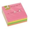 Q-Connect Value Stickn Sticky Notes Cube 76x76mm Neon Assorted 21012