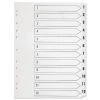 Q-Connect 1-12 Index Multi-punched Polypropylene White A4 KF01354 2 Q-Connect 1-12 Index Multi-punched Polypropylene White A4 KF01354
