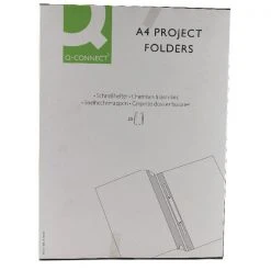 Q-Connect Project Folder A4 Blue KF01454 Filing & Folders