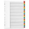Q-Connect 1-31 Index Multi-punched Reinforced Board Multi-Colour Numbered Tabs A4 White KF01522 Filing & Folders