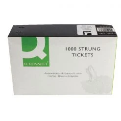 Unbranded Strung Ticket 37x24mm White KF01618