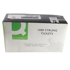 Unbranded Labels Strung Ticket 70x44mm White KF01622