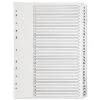 Q-Connect 1-31 Index Multi-Punched Reinforced Board Clear Tab A4 White KF01936 Filing & Folders