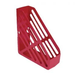 Q-Connect Magazine Rack Red CP073KFRED Filing & Folders