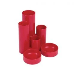 Q-Connect Value Deflecto Tube Tidy Red