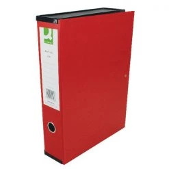 Q-Connect 75mm Box File Foolscap Red KF20016