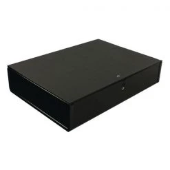 Q-Connect 75mm Box File Foolscap Black KF20017