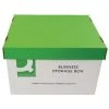 Filing & Folders Q-Connect Business Storage Box 335x400x250mm Green And White KF21660