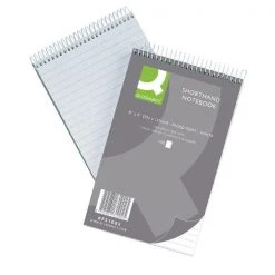 Q-Connect Feint Ruled Shorthand Notebook 300 Pages 203x127mm 31002 Notebooks And Journals
