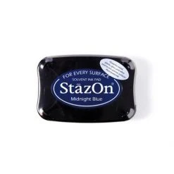 StazOn Ink Pads Midnight Blue Staz On Pad Stamps, Stamping And Linocut