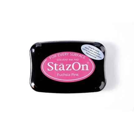StazOn Ink Pads Fuchsia Pink Staz On Pad Stamps, Stamping And Linocut 3 StazOn Ink Pads Fuchsia Pink Staz On Pad Stamps, Stamping And Linocut