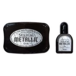 StazOn Ink Pads Silver - StazOn Metallic Ink Pad