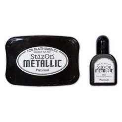 StazOn Ink Pads Platinum - StazOn Metallic Ink Pad