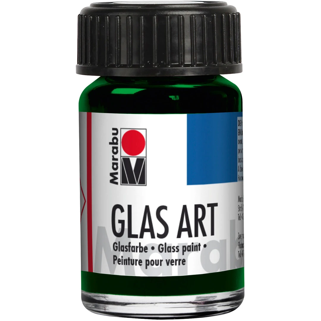 Marabu Glasart Paint 15ml Light Green 3 Marabu Glasart Paint 15ml Light Green