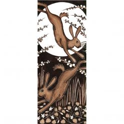 Colcards Greetings Cards Hare Linoprint