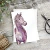 Toasted Crumpet Horse Set Of 6 Not Social Stationery