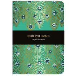 Museums & Galleries Notebooks And Journals Museums And Galleries Matthew Williamson Jade Peacock Heart Perpetual Planner