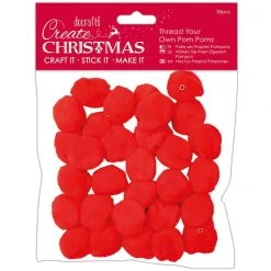 Papermania Thread Your Own Pom Poms - Red