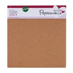 Cards And Envelopes Papermania 8"x8" Cards/Envelopes (6pk, 300gsm) - Recycled Kraft