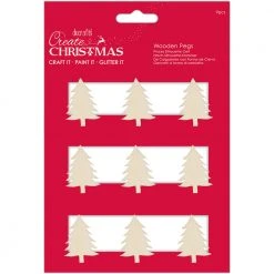 Papermania Christmas Tree Silhouette Pegs - Create Christmas