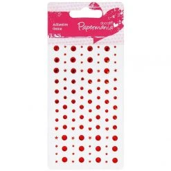 Papermania Adhesive Stones - Red Craft Embellishments